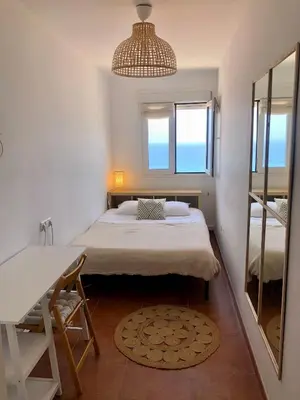 Cama o camas de una habitación en Apartamento de Carboneras - Terrazas y Vistas