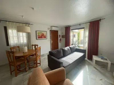 Zona de estar de La Casa de Flores