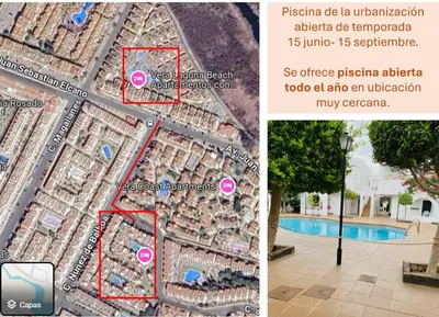 Piscina en o cerca de Apartamento en Vera Playa Laguna Beach