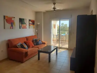 Zona de estar de Mojacar Bella - Penthouse - Sleeps 4 - R065