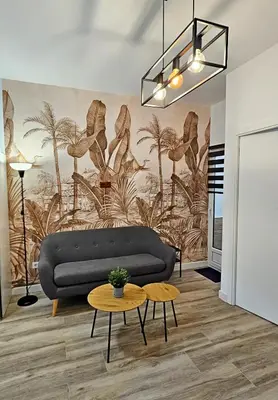 Zona de estar de Elegante apartamento de diseño.