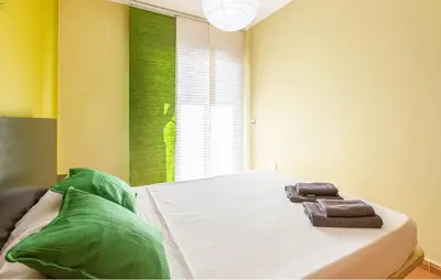 Cama o camas de una habitación en La casa de Ramsés