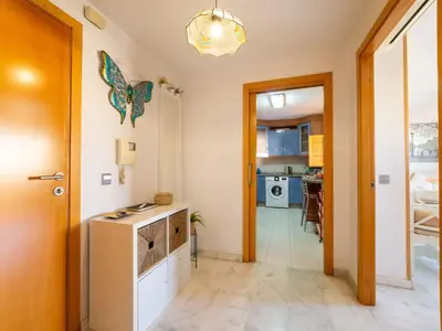 Una cocina o zona de cocina en Apartment Dioniso - Playa Romanilla by Interhome
