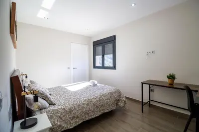 Cama o camas de una habitación en RentitSpain - Alpujarra - Las Fanegas Naturaleza al Pie de la Montaña