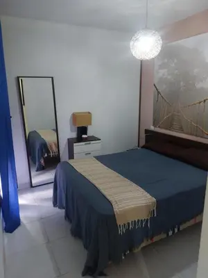 Cama o camas de una habitación en Apartamento playas de Vera