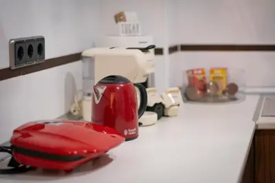 Una cocina o zona de cocina en Confortable apartamento con garaje en Aguadulce