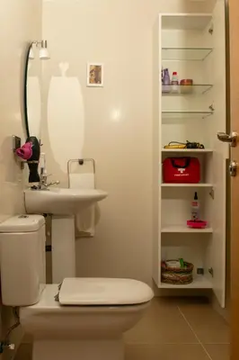 Un baño de Confortable apartamento con garaje en Aguadulce