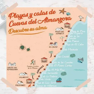 Plano de Precioso apartamento en el Calón Playa con vistas y piscina