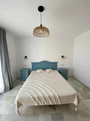 Cama o camas de una habitación en Palm View Apartment Vera Coast