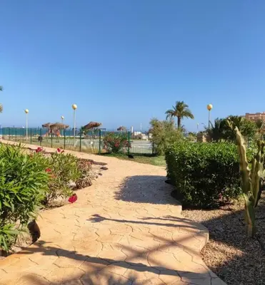Plano de Acceso directo a playa naturista de Vera