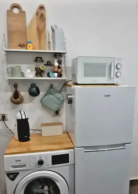 Una cocina o zona de cocina en Casita de pescadores