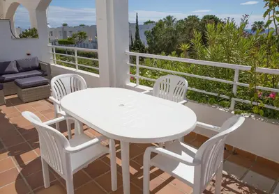 Un balcón o terraza de Parque Playa - Mojacar Playa - R051