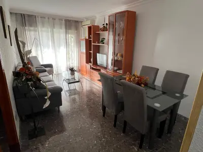Zona de estar de Apartamento Las Gaviotas Aguadulce con Piscina y Jardin
