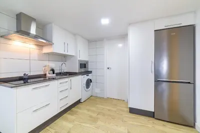 Una cocina o zona de cocina en AlmeriaSuite Mojacar Playa