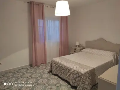 Cama o camas de una habitación en Bonito apartamento en castillo san Felipe Nijar
