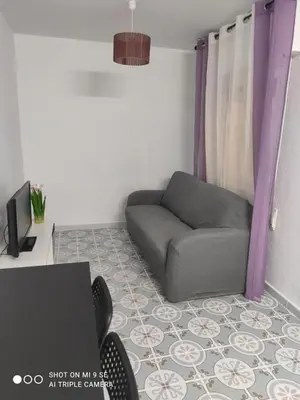 Zona de estar de Bonito apartamento en castillo san Felipe Nijar