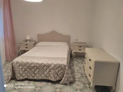 Cama o camas de una habitación en Bonito apartamento en castillo san Felipe Nijar