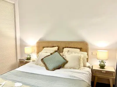 Cama o camas de una habitación en SPIRIT Paraiso Mojacar