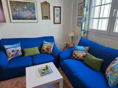 Zona de estar de Precioso apartamento en Cabo de Gata