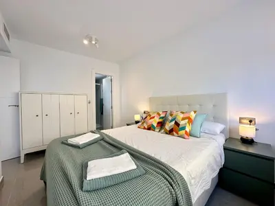 Cama o camas de una habitación en Zarauz sea views. Águilas Costa Cálida.