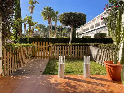 Jardín al aire libre en CASA AZUL Mojácar
