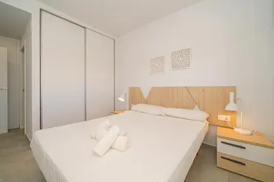 Cama o camas de una habitación en Luna