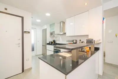 Una cocina o zona de cocina en Casa Musica