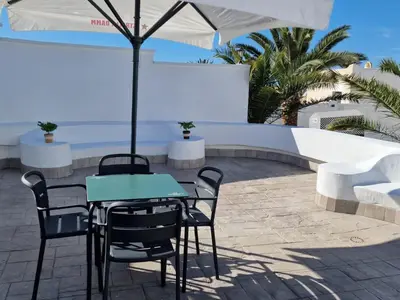 Un patio o zona al aire libre en Gaviotas Beach Golf