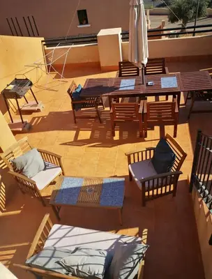 Zona de estar de Appartement espagne san juan de los terreros