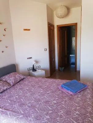 Cama o camas de una habitación en Appartement espagne san juan de los terreros