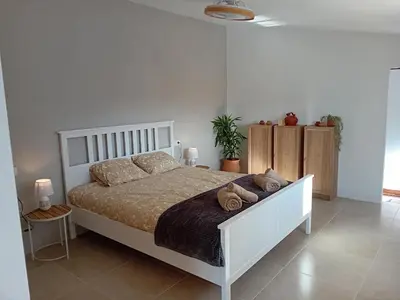 Cama o camas de una habitación en Casa nuestro sueño