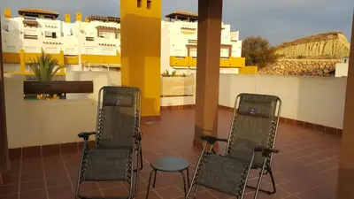 Un balcón o terraza de Apartamento 5 pers - Terrazas - 5 Piscinas - Pádel