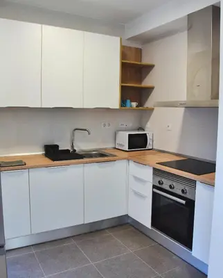Una cocina o zona de cocina en La Colegiata Suite