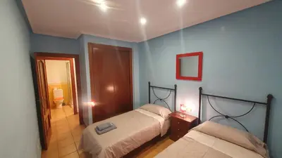Cama o camas de una habitación en ALANDALUSTHALASSA.COM Apartamento Planta Baja
