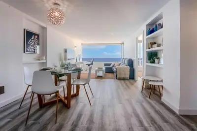 Zona de estar de Apartamento balcón del Mar