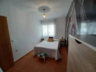 Cama o camas de una habitación en Amaneceres del Cabo