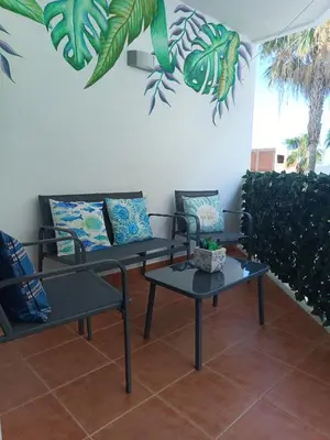 Zona de estar de Amaneceres del Cabo