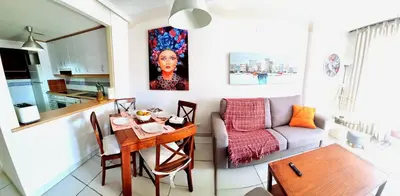 Zona de estar de Apartamento 1 habitación con vistas al mar Jardines de Nuevo Vera