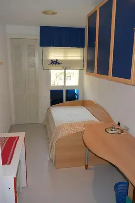 Cama o camas de una habitación en Piso en Águilas-playa Montiel