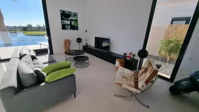 Zona de estar de villa bella