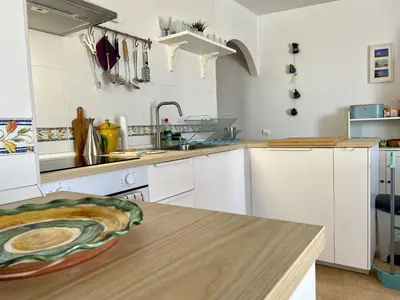 Una cocina o zona de cocina en La terraza de Jimena