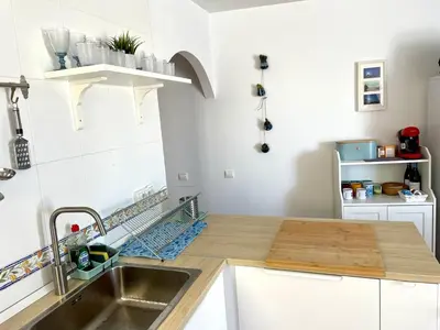 Una cocina o zona de cocina en La terraza de Jimena