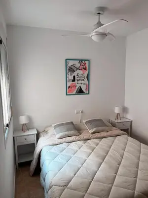 Cama o camas de una habitación en La terraza de Jimena
