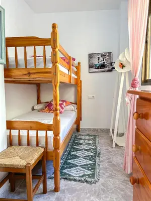 Cama o camas de una habitación en Ático en Cabo de Gata