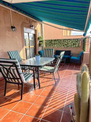 Zona de estar de Ático en Cabo de Gata