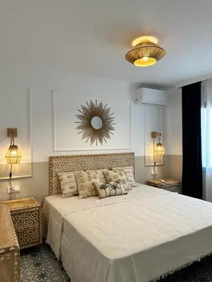 Cama o camas de una habitación en Apartamento Capi Premium Vera Costa