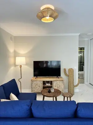Una televisión o centro de entretenimiento en Apartamento Capi Premium Vera Costa