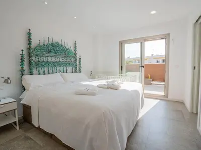 Cama o camas de una habitación en Villa Serena