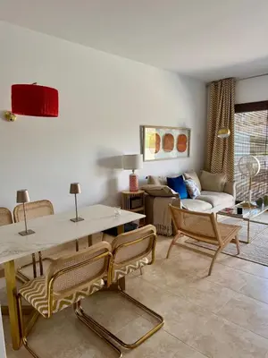 Zona de estar de Apartamento Lujo A4 Golf Resort, Valle del Este