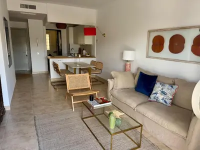 Zona de estar de Apartamento Lujo A4 Golf Resort, Valle del Este